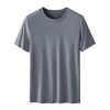 80 double-sided Modal Spring/Summer men's thin short-sleeved T-shirts in solid color, suitable for going out as a base layer are in stock Item Picture